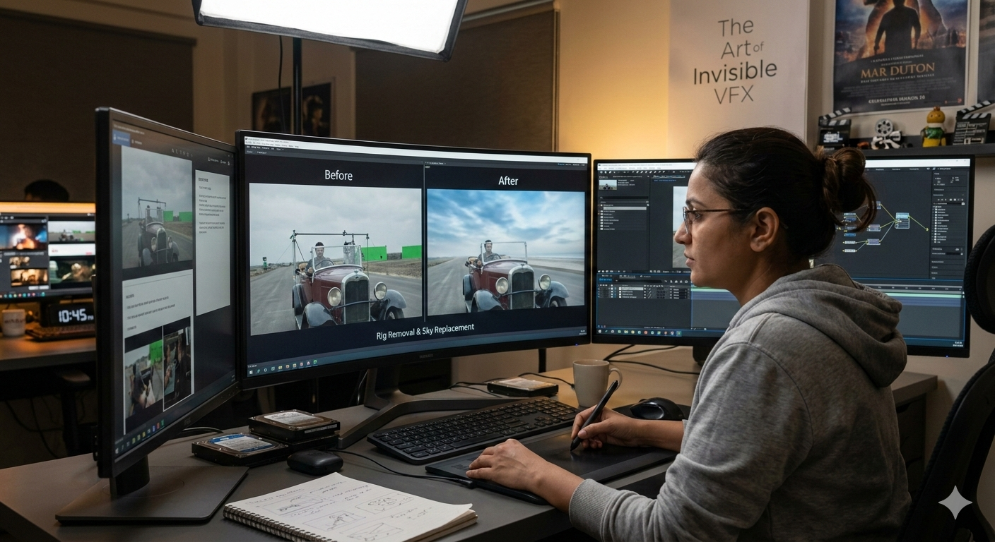 VFX artist at work